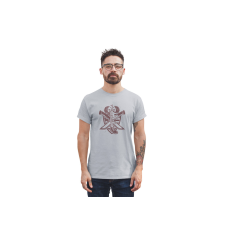 D&B Férfi/Unisex Póló ST00232 Army Szürke-Méret 3XL férfi póló