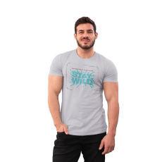  D&B Férfi/Unisex Póló ST00237 Stay Wild Szürke-Méret 4XL