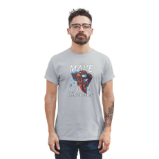  D&B Férfi/Unisex Póló ST00238 New Discoveries Szürke-Méret 5XL