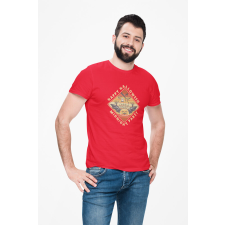 D&B Férfi/Unisex Póló ST00250 Halloween Piros-Méret XL férfi póló