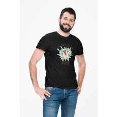  D&B Férfi/Unisex Póló ST00251 Halloween Fekete-Méret 2XL