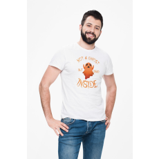  D&B Férfi/Unisex Póló ST00261 Halloween Fehér-Méret 3XL