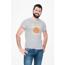 D&B Férfi/Unisex Póló ST00263 Halloween Szürke-Méret S ajándéktárgy