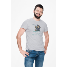 D&B Férfi/Unisex Póló ST00264 Halloween Szürke-Méret M férfi póló