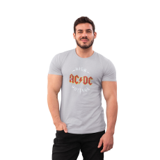 D&B Férfi/Unisex Póló ZN00002 AC-DC  Szürke-Méret 5XL