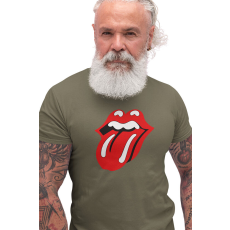  D&B Férfi/Unisex Póló ZN0003 Stones Katonai zöld -Méret 2XL