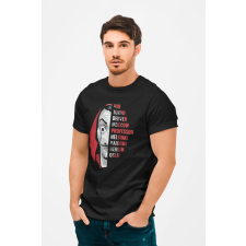  D&amp;B Money Heist Férfi/Unisex Póló, Fekete, M férfi póló