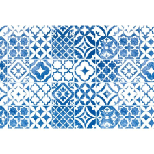 d-c-fix Öntapadó fólia, kék-fehér mozaik mintás tapéta, díszléc és más dekoráció