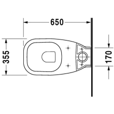 D-Code Álló WC 650mm, fehér szaniter