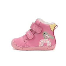 D.D.step BAREFOOT bélelt bőrcsizma W070-52624B-24 gyerek csizma, bakancs