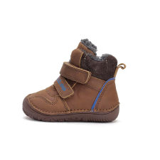 D.D. Step barefoot csokibarna, bélelt bokacipő cipő - W073-42814 gyerek cipő