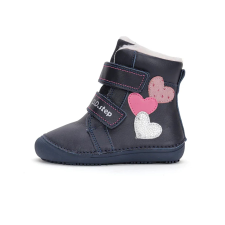 D.D. Step barefoot szívecskékkel, bélelt bokacipő cipő - W063-42152 - 25 gyerek cipő