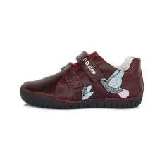 D.D. Step bordó madaras zárt cipő - S050-674A - 28