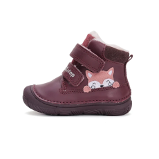 D.D. Step - Bordó-rózsaszín cicás bokacsizma - W082-42774A - 31