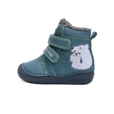 D.D. Step D.D.Step Kisfiú Bélelt bokacipő - Macis - Kék - W071-52346B-22