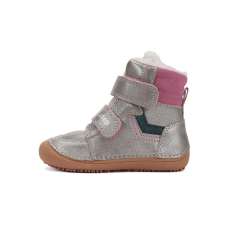 D.D. Step D.D.Step Kislány Barefoot Bélelt bokacipő - Ezüst - W063-52804D-35