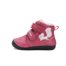 D.D. Step D.D.Step Kislány Barefoot Bélelt bokacipő - Mókusos - Rózsaszín - W070-52214B-25