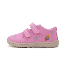 D.D. Step D.D.Step Kislány Barefoot Vászoncipő mintás - rózsaszín - C077-51663C-25