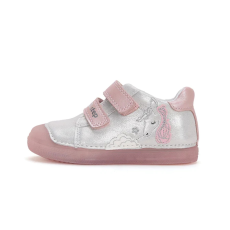 D.D. Step ezüst-rózsaszín unikornisos zárt cipő - S049-51250