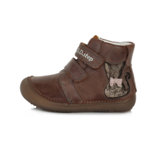 D.D.step – Gyerekcipő – Átmeneti barefoot bőrcipő – barna, cica 30 gyerek cipő