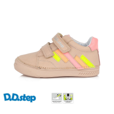 D.D.step – Gyerekcipő – Átmeneti bőrcipő – rózsaszín, sárga 27