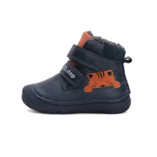 D.D. Step - Sötétkék-narancs mackós bokacsizma - W082-42774B - 28 gyerek csizma, bakancs