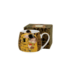  D.G.33373 Porcelánbögre, 430ml, dobozban, Klimt:The Kiss bögrék, csészék