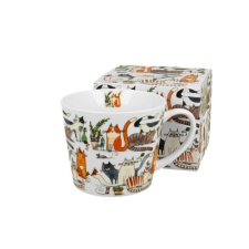  D.G.34608 Porcelánbögre 610ml,dobozban,Leniwe Koty bögrék, csészék
