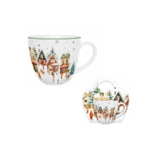  D.G.68894 Porcelánbögre 460ml, díszcsomagolásban, Christmas Village konyhai eszköz