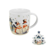  D.G.70767 Porcelánbögre 400ml, fenyőfa díszcsomagolásban, Snowman