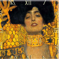  D.I.19-02 Üveg falióra 30x30cm,  Klimt: Judit falióra