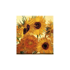  D.I.19-03 Üveg falióra 30x30cm, Van Gogh: Napraforgók falióra
