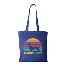  Dachshund02 - Bevásárló táska Kék egyedi ajándék