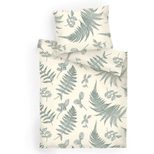 Dadka Flanel ágyneműhuzat, páfrány, banánsárga, 140×200 + 70×90 cm (8596132033426) lakástextília