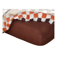 Dadka frottír lepedő sötétbarna 60 × 120 × 10 cm lakástextília