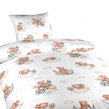 Dadka pamut ágynemű kiságyba, Teddy bear plane, 90 × 130, 45 × 60 cm (8596132008868) lakástextília