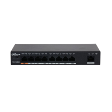 Dahua 9 portos Gigabit  PoE switch (PFS3009-8ET1GT-96) (PFS3009-8ET1GT-96) hub és switch