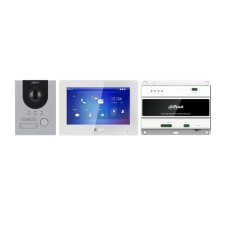 Dahua ip video kaputelefon szett - ktd01(f) (vto2202f-p-s2 + vth5422hw + vtns2003b-2) kaputelefon