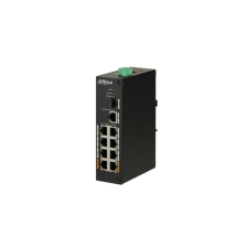 Dahua PoE switch - PFS3110-8ET-96 (8x 100Mbps PoE (96W) + 1x 1Gbps + 1 SFP, 53VDC) hub és switch