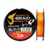  DAIWA J Braid Expedition X8E Braided Cord 150m 0,13mm 8,4kg fonott zsinór Smash Orange(12550-013)