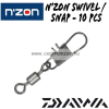  Daiwa N'Zon Feeder Snap Swivel 10-Es 10Db (13314-010)