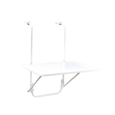 Dajar BALCONY összecsukható, korlátra akasztható fém kerti asztal - fehér kerti bútor