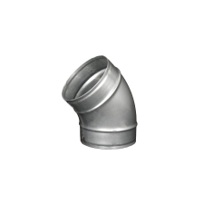 dalap Fém légcsatorna könyök idom 45° - O 125 mm hűtés, fűtés szerelvény