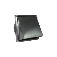 dalap Fém szellőzőrács esővédő előlappal, csőcsonkkal 150 mm hűtés, fűtés szerelvény