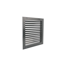 dalap Fém szellőzőrács szabályozható zsaluval 200x200 mm, szürke hűtés, fűtés szerelvény