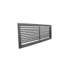 dalap Fém szellőzőrács szabályozható zsaluval 500x200 mm, szürke