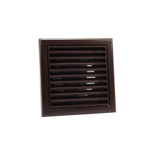 dalap Műanyag barna szellőzőrács csőcsonkkal 125 mm hűtés, fűtés szerelvény