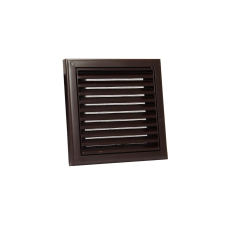 dalap Műanyag barna szellőzőrács rovarhálóval 187x187 mm hűtés, fűtés szerelvény
