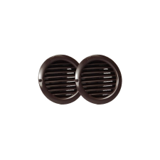 dalap Műanyag barna szellőzőrács rovarhálóval 80mm/ 2db hűtés, fűtés szerelvény