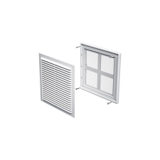 dalap Műanyag szellőzőrács rovarhálóval 204x204 mm hűtés, fűtés szerelvény